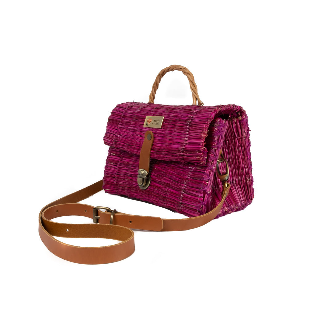 Reed Bag Marta 25cm (9.8in) with lining and crossover strap -1