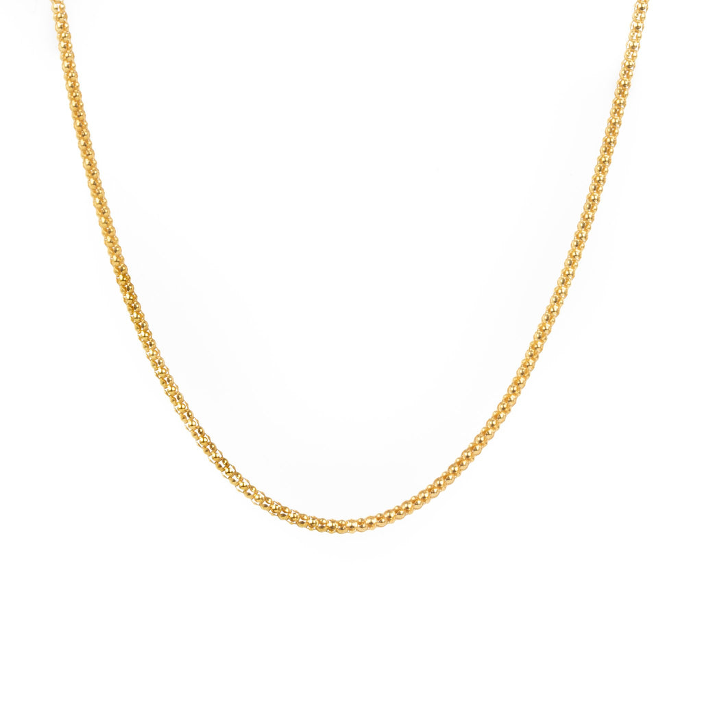 Golden silver filigree necklace 50cm (19.7in) -1