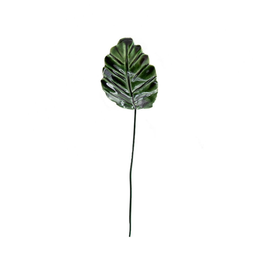 Ceramic Flower Leaf 5cm (2in) -2