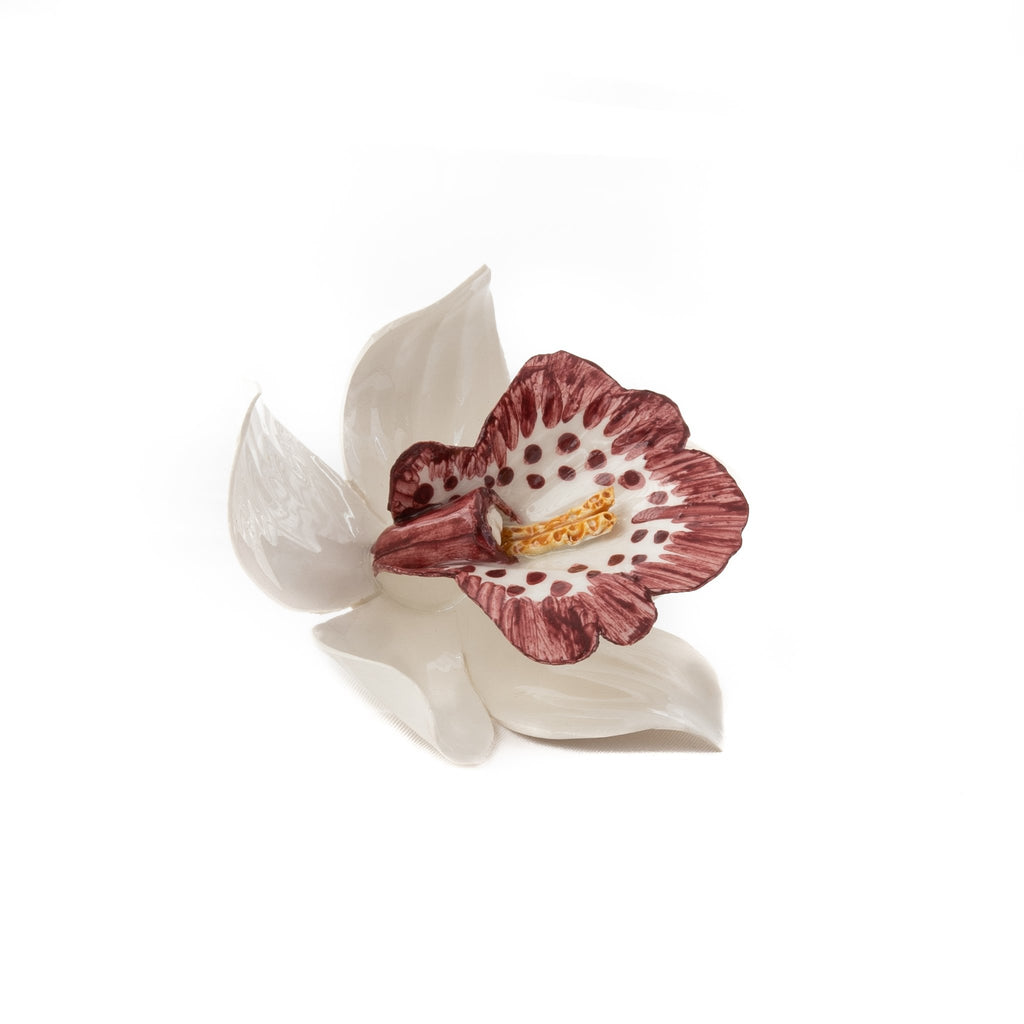 Ceramic Flower Orchid 8cm (3.1in)