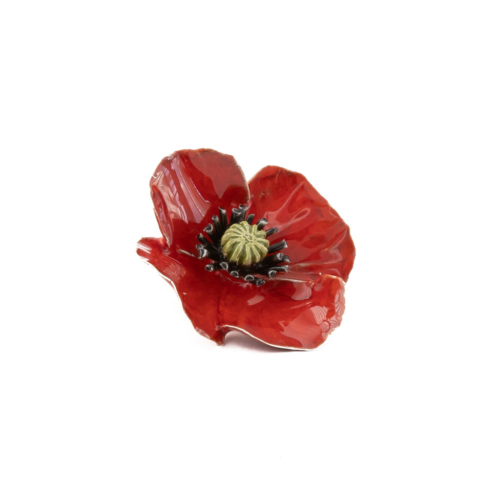 Ceramic Flower Poppy 6cm (2.4in)
