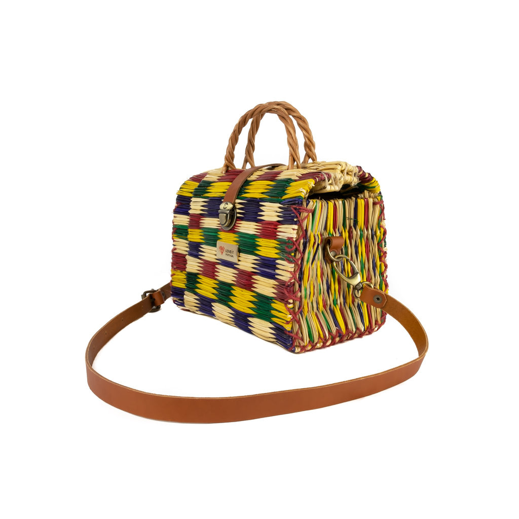 Reed Bag Bárbara 25cm (9.8in) with lining and crossover strap -1