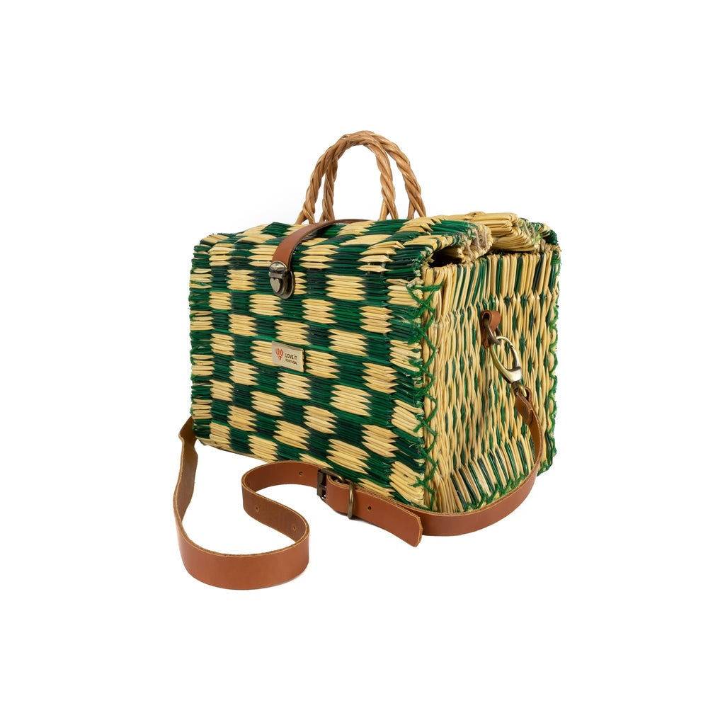 Reed Bag Cátia 32cm (12.6in) with lining and crossover strap -1